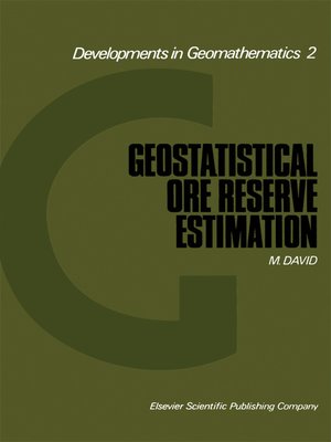 cover image of Geostatistical Ore Reserve Estimation